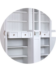 WITRYNA BIAŁA DREWNIANA 2