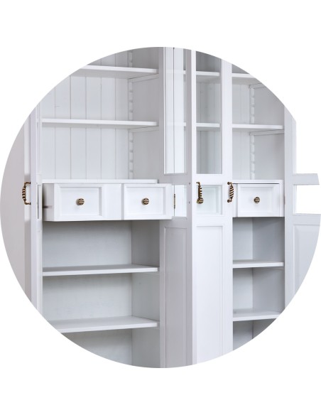 WITRYNA BIAŁA DREWNIANA