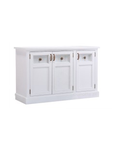 BIAŁA DREWNIANA KOMODA