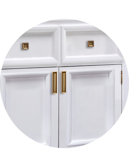 BIAŁA DREWNIANA KOMODA