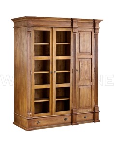 STYLOWA DREWNIANA WITRYNA Z SZAFĄ