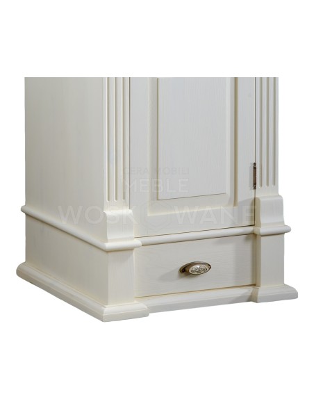 BIAŁA SZAFA Z DREWNA LITEGO 1