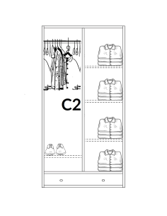 BIAŁA SZAFA Z DREWNA LITEGO 2 2
