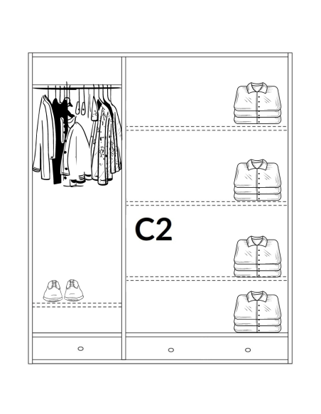 BIELONA SZAFA Z DREWNA LITEGO 3