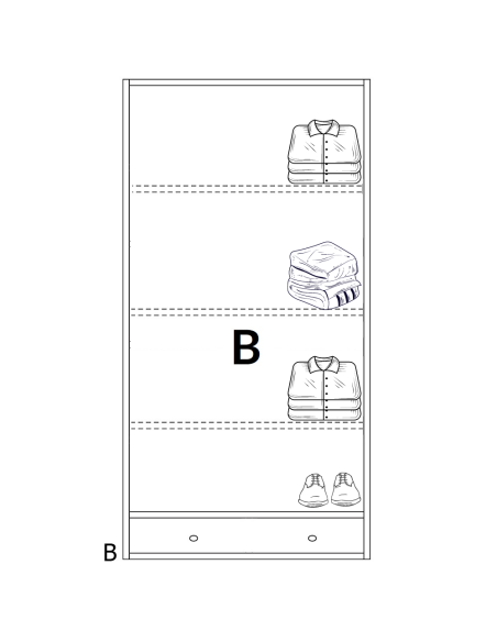 DWUDRZWIOWA BIAŁA SZAFA DREWNIANA