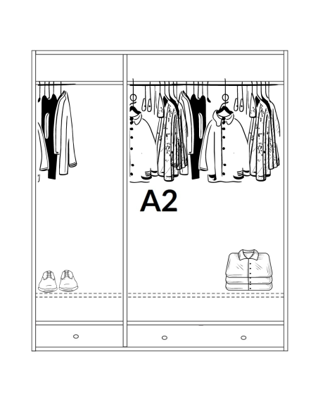 SZAFA Z DREWNA 3 W STYLU GÓRALSKIM