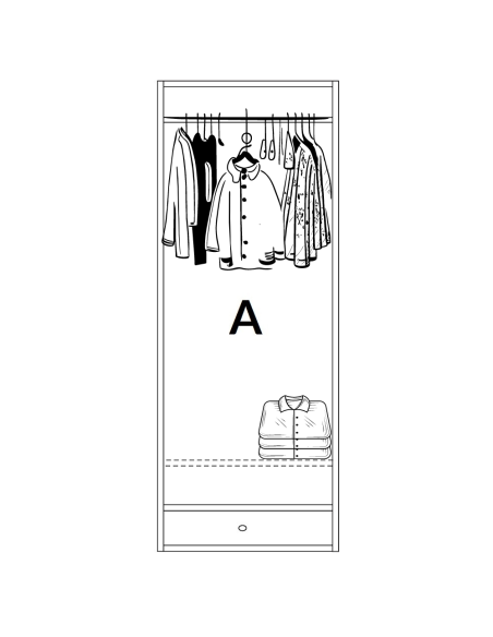 SZAFA WOSKOWANA SZER 90 CM OUTLET