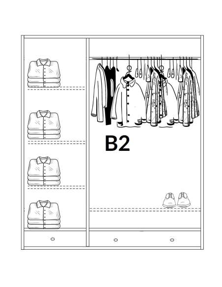 Drewniana szafa Prowansja