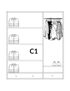 Drewniana szafa woskowana Prowansja 2