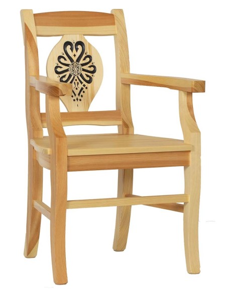 FOTEL DREWNIANY W STYLU GÓRALSKIM