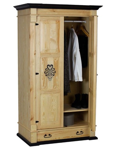 SZAFA DWUKOLOROWA W STYLU GÓRALSKIM