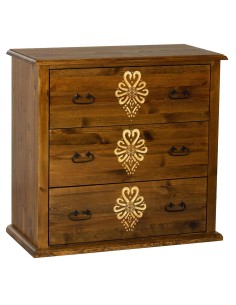 KOMODA DREWNIANA Z PARZENICAMI