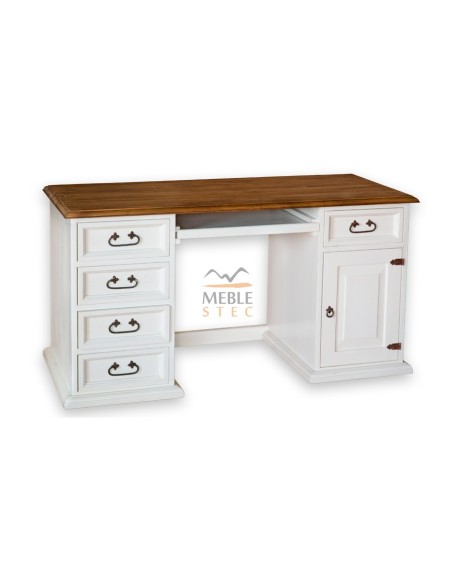 Biurka drewniane białe klasyczne