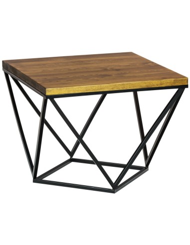 Industrialny stolik kawowy czarny