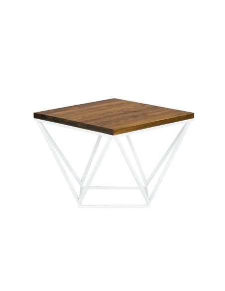 Stolik kawowy biały industrialny