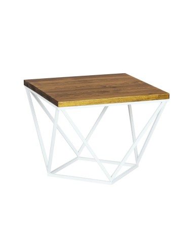 Stolik kawowy biały industrialny