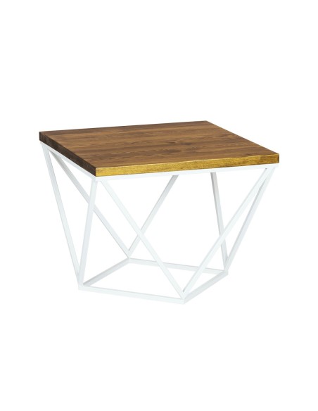 Stolik kawowy biały industrialny