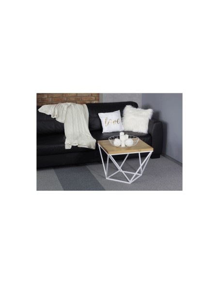 Stolik kawowy biały industrialny