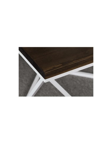 Stolik kawowy biały industrialny