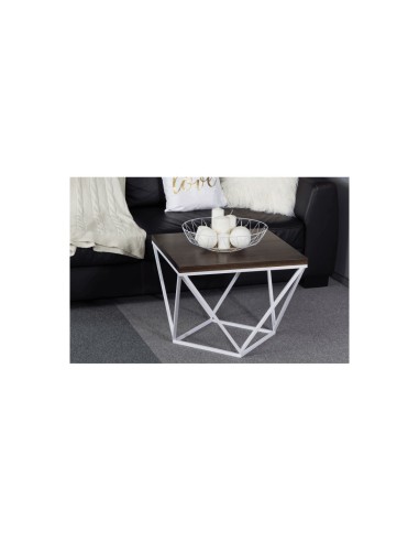 Stolik kawowy biały industrialny