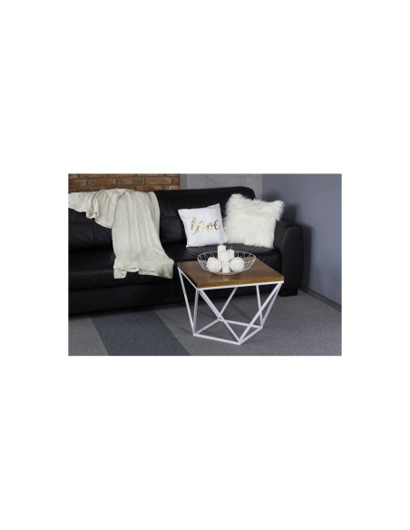 Stolik kawowy biały industrialny