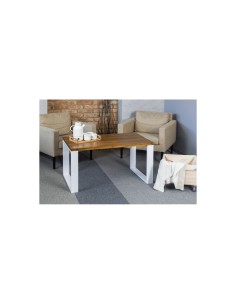 Ława kawowa industrialna biała 2