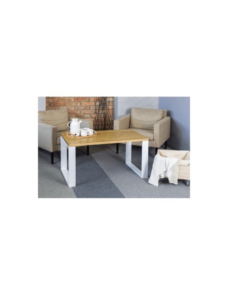 Ława kawowa industrialna biała