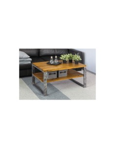 Stolik kawowy w stylu industrialnym szczotkowany 2