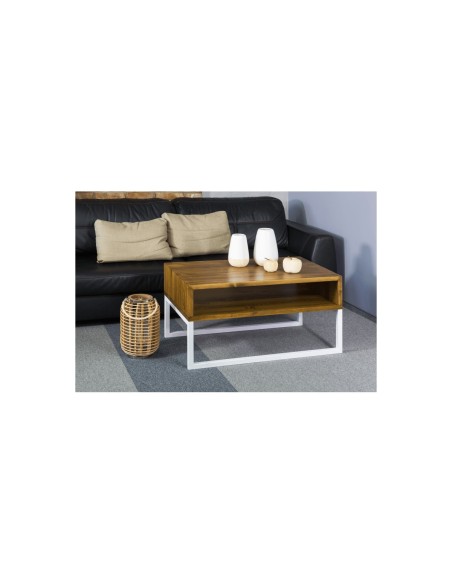 Stolik kawowy nowoczesny drewniany biały