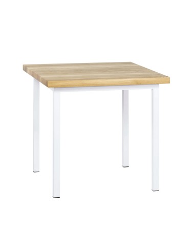 Stół industrialny drewniany 80 biały