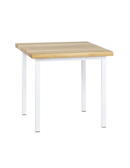 Stół industrialny drewniany 80 biały