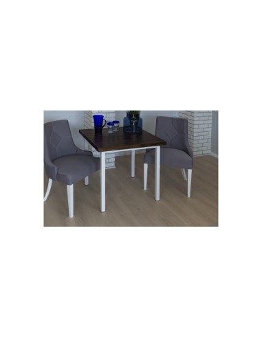 Stół industrialny drewniany 80 biały