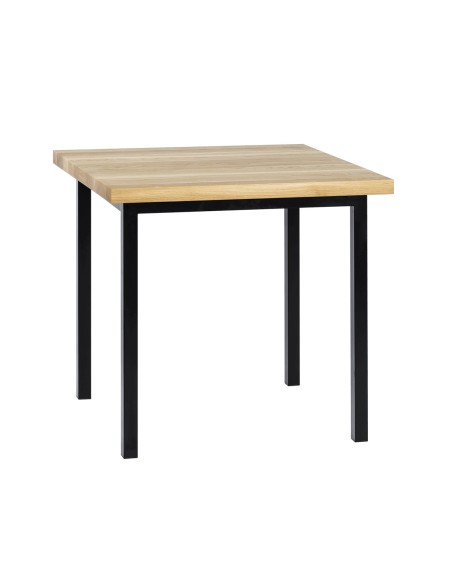 Stół industrialny drewniany 80 czarny