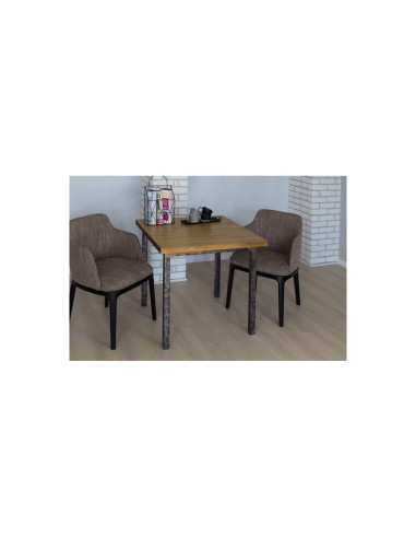 Stół industrialny drewniany 80 szczotkowany