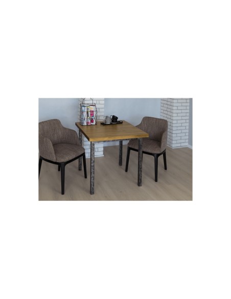 Stół industrialny drewniany 80 szczotkowany