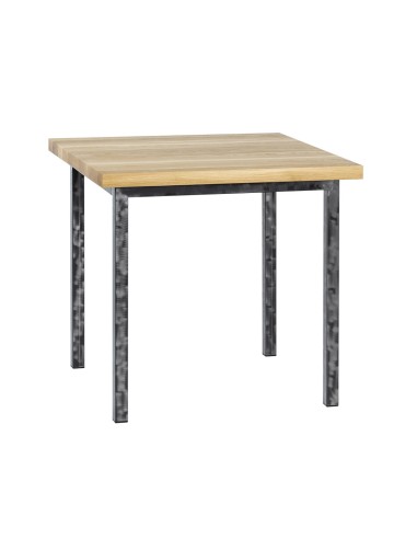 Stół industrialny drewniany 80 szczotkowany