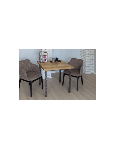 Stół industrialny drewniany 80 szczotkowany