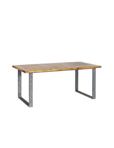 Stół metal drewno 80 szczotkowany 2