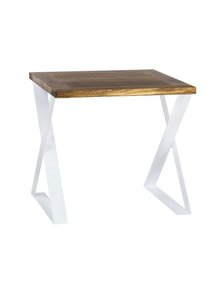 Nowoczesny stół industrialny 80 szczotkowany