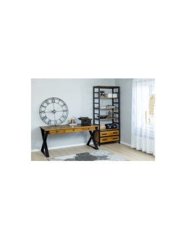 Nowoczesne biurko industrialne czarne