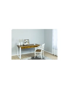 Biurko industrial białe z szufladami 2