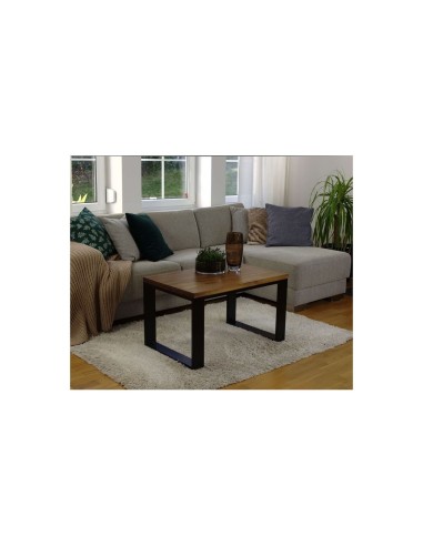 Stolik kawowy industrialny metal drewno