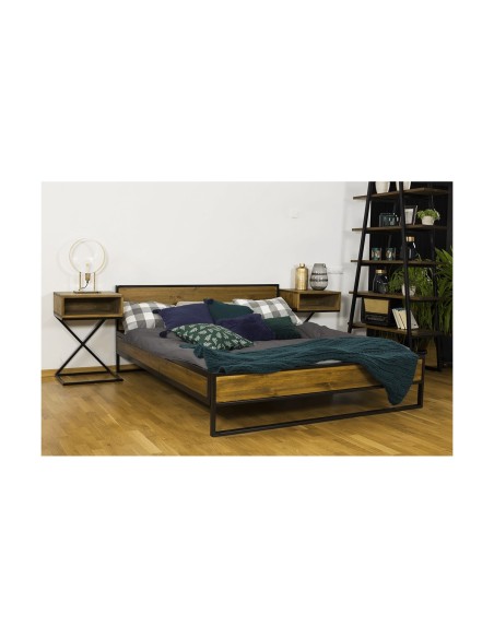 Regał drewniany industrialny