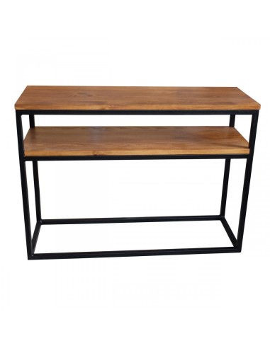 Konsola w stylu loft metal drewno