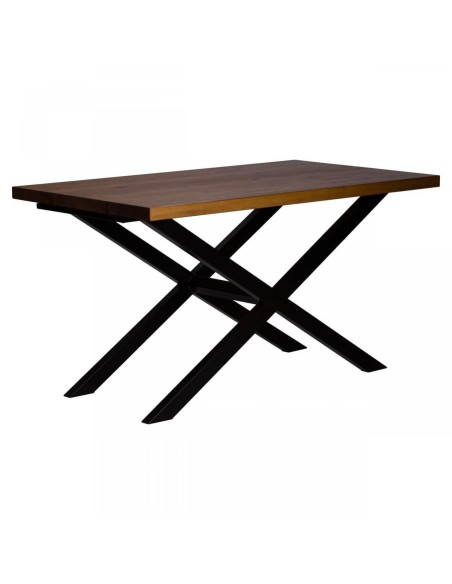 Nowoczesny stół z drewnianym blatem