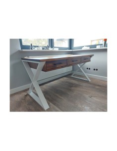 Biurko loftowe z szufladami białe