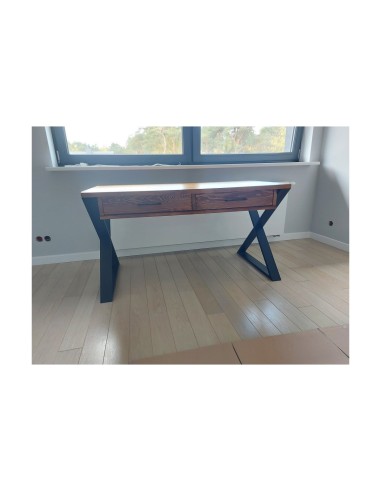 Biurko loftowe z szufladami białe