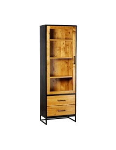 Witryna loftowa drewniana dwukolorowa