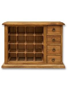 Komoda na wina z drewna 2