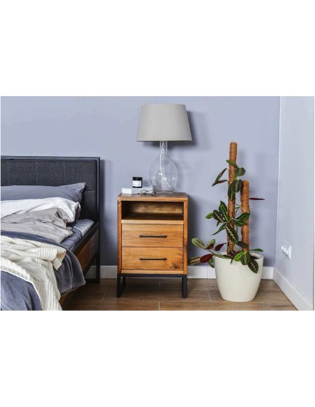 Nowoczesne łóżko 180 metal loft tapicerowane